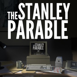 The Stanley Parable cover, which shows the words The Stanley Parable above a vintage x86 desktop computer on the screen of which can be seen The Stanley Parable cover, which shows the words The Stanley Parable above a vintage x86 desktop computer on the screen of which can be seen... and so on.