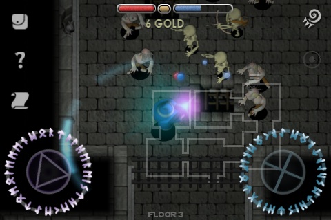 Screenshot from "Solomon's Keep" an excellent rogue-like dual-stick shooter for iOS